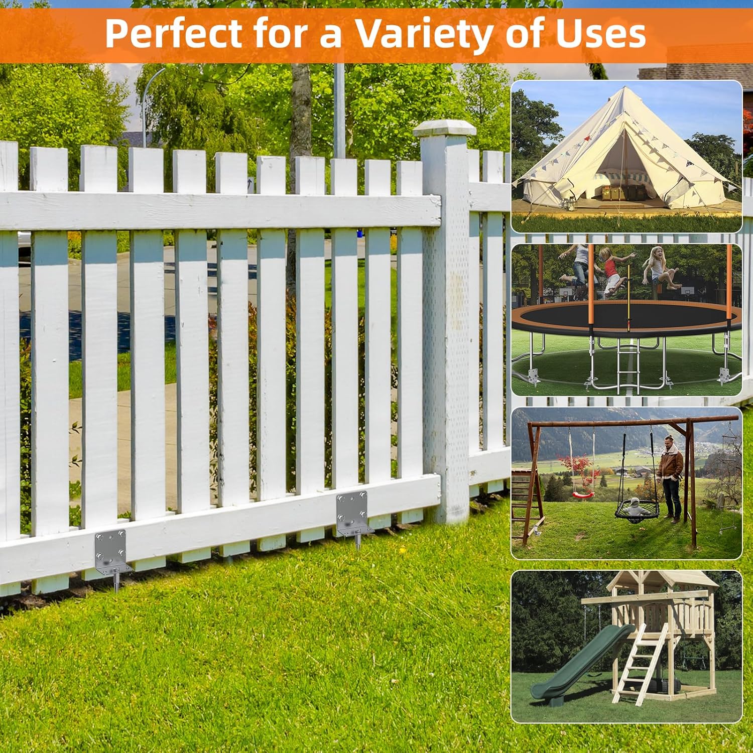 Multi-Purpose Ground Anchors,Trampoline Stakes,Heavy Duty Earth Anchor Kit for Tent Mobile Home Shed Swing Set Fence,Dog Tie Out Stake Multi-Purpose Ground Anchors,Trampoline Stakes,Heavy Duty Earth Anchor Kit for Tent Mobile Home Shed Swing Set Fence,Dog Tie Out Stake