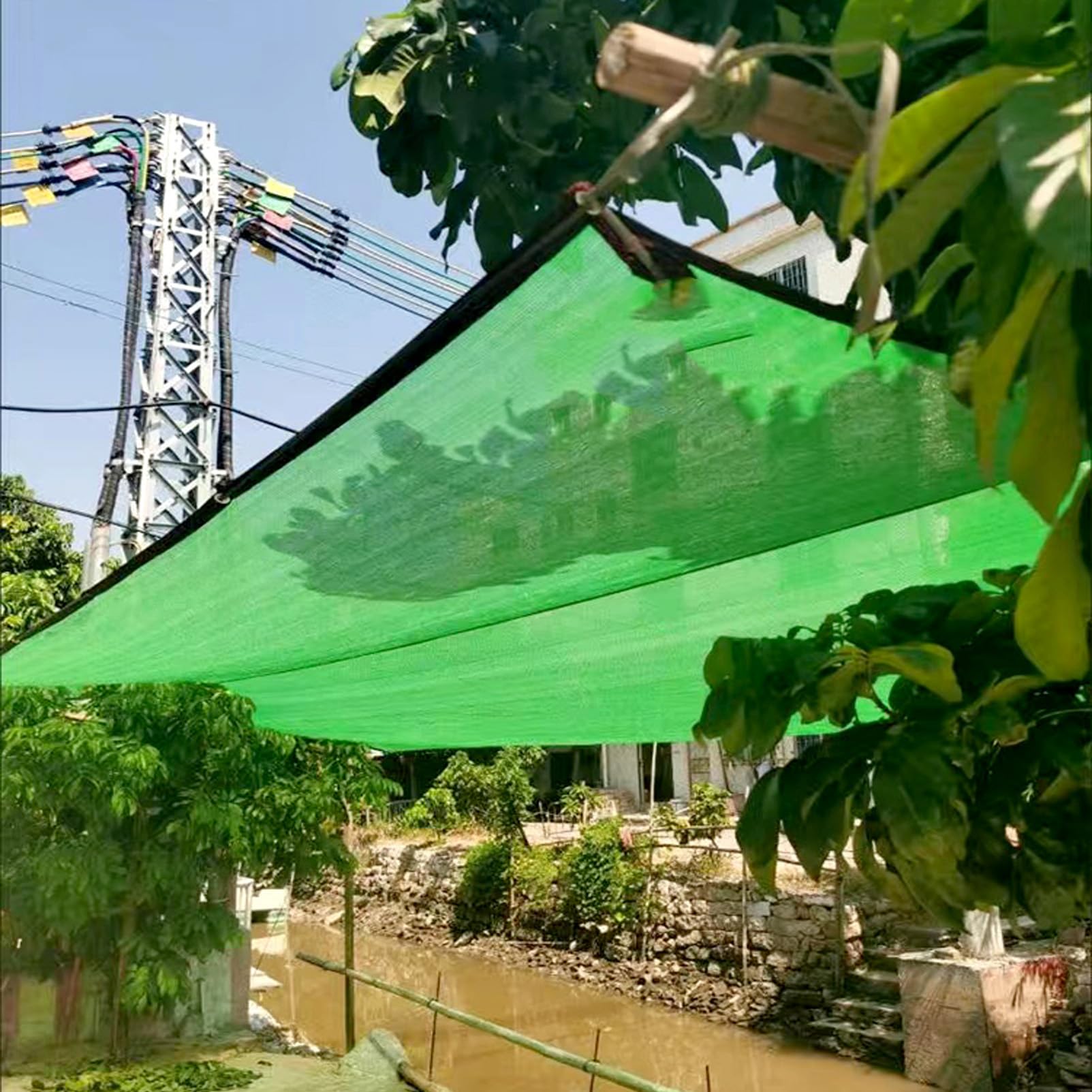 UCINNOVATE Sonnenschutztuch 70% UV-Schutz – 2 Stück Je 3x3 M Für Garten & Terrasse (mit Ösen)