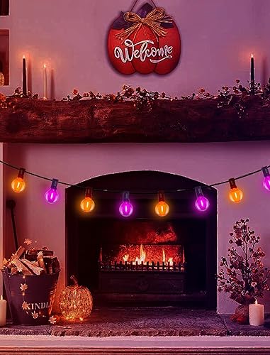 Miniatura 14 de Tira de luces LED G40 de 25 pies para exteriores, impermeables, para patio, con 13 bombillas Edison blancas cálidas inastillables, luz colgante