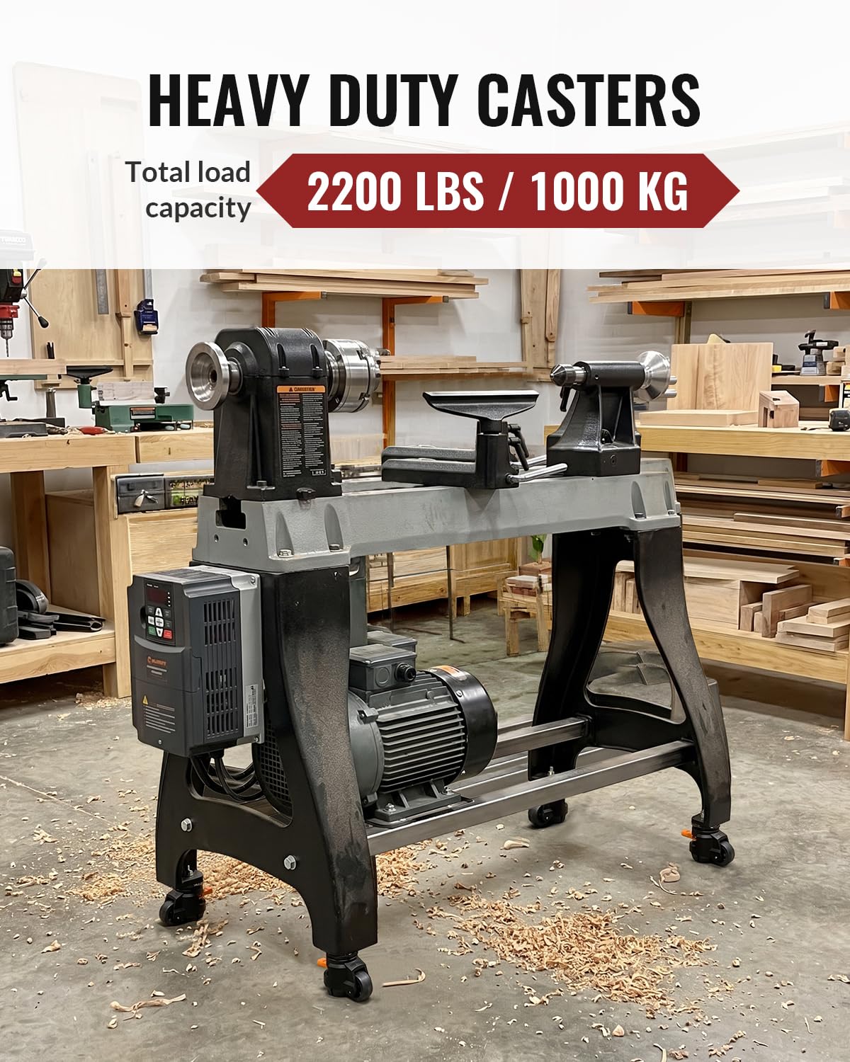 HOLKIE Schwerlastrollen Lenkrollen heberollen absenkbar höhenverstellbar für Werkbank, M12 und 1/2" versenkbare Möbelrollen, 4er Set Industrierollen Schwerlast Rollen, Gesamtkapazität 1000KG Schwarz
