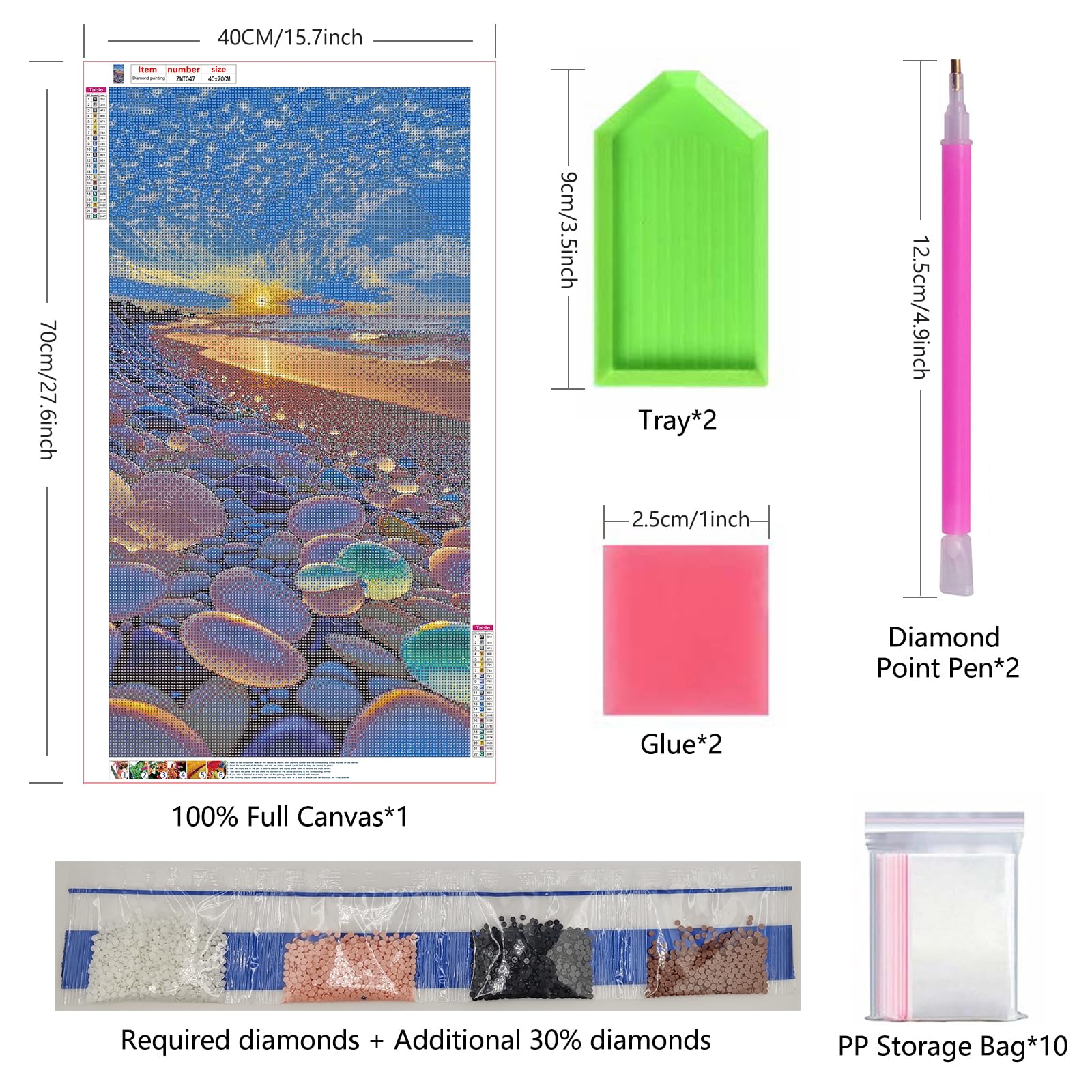 ZHUMUTO Diamond Painting Adulte Grand Format,Peinture Diamant XXL 40x70cm Jésus C,Broderie Diamant Painting Kit Complet Adulte Grand Format,Grande