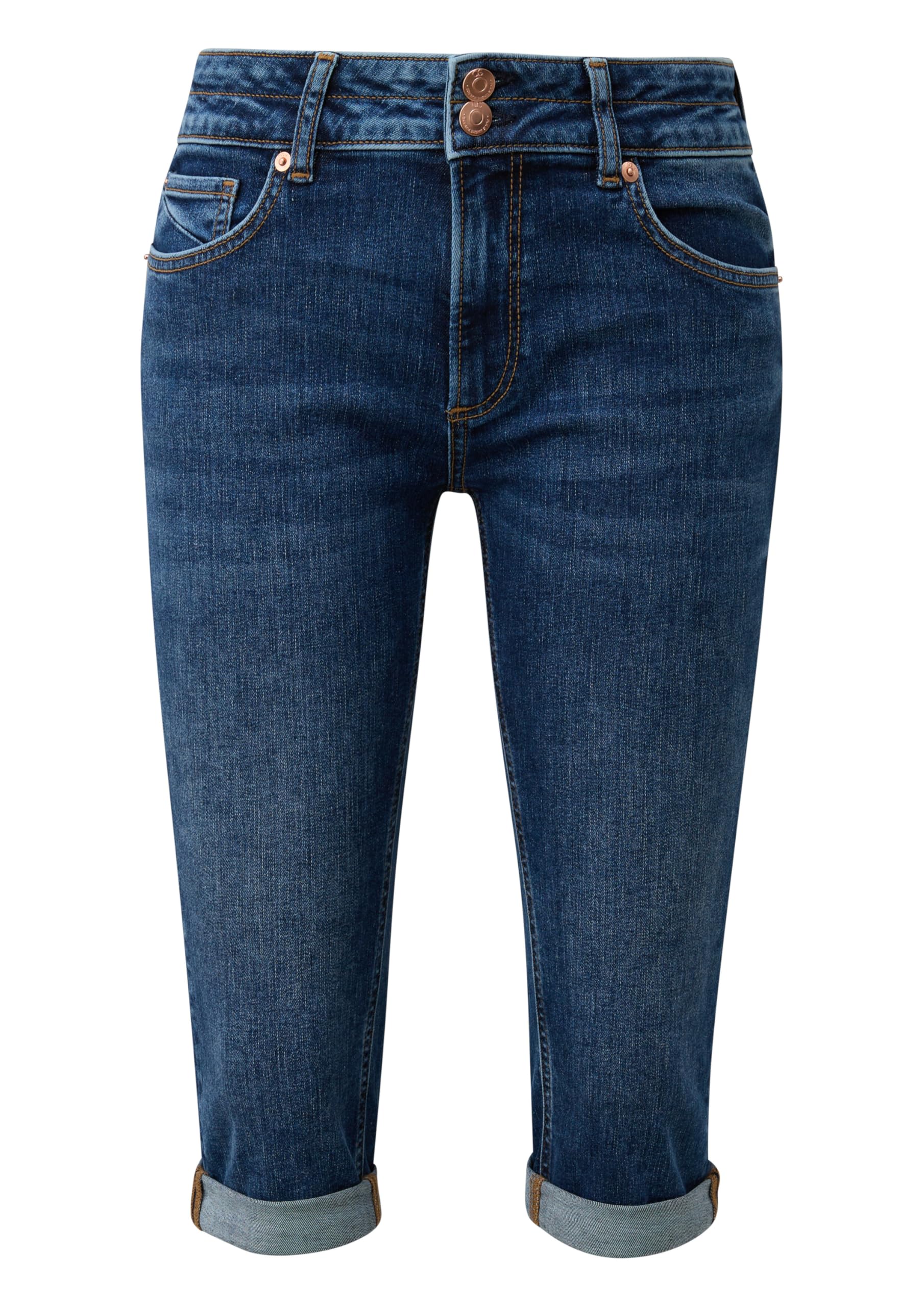 QS Capri-Jeans Catie/Mid Rise/Slim Fit