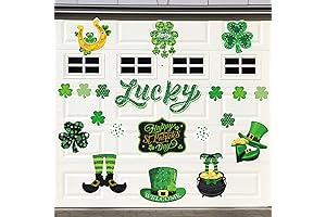 24 Pieces St. Patricks Day Garage Door Magnets Lucky Irish Theme Green...