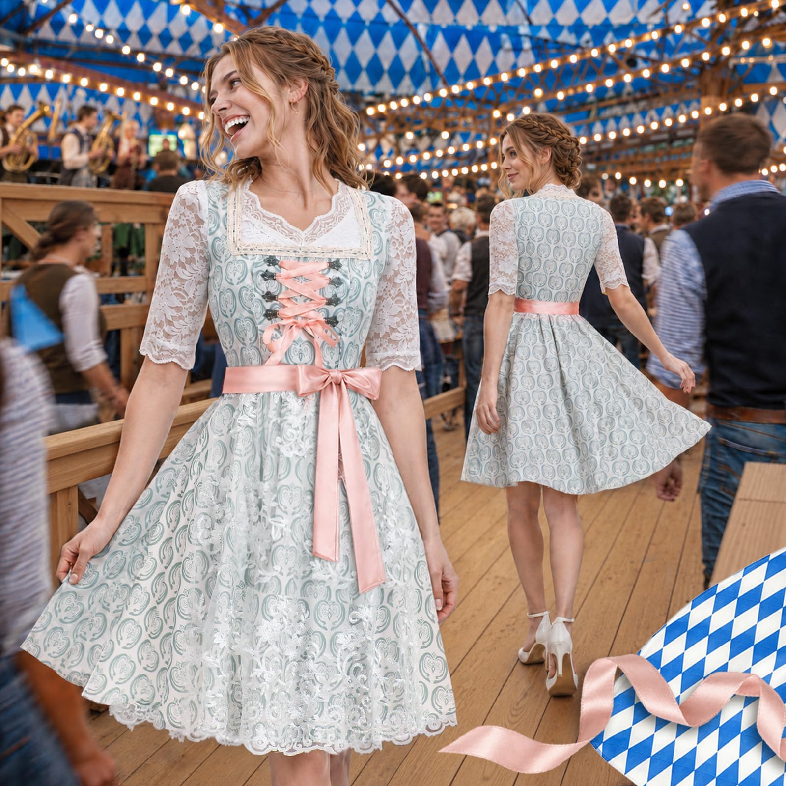Oktoberfest Damen Outfits, Dirndl Oktoberfest Kostüm