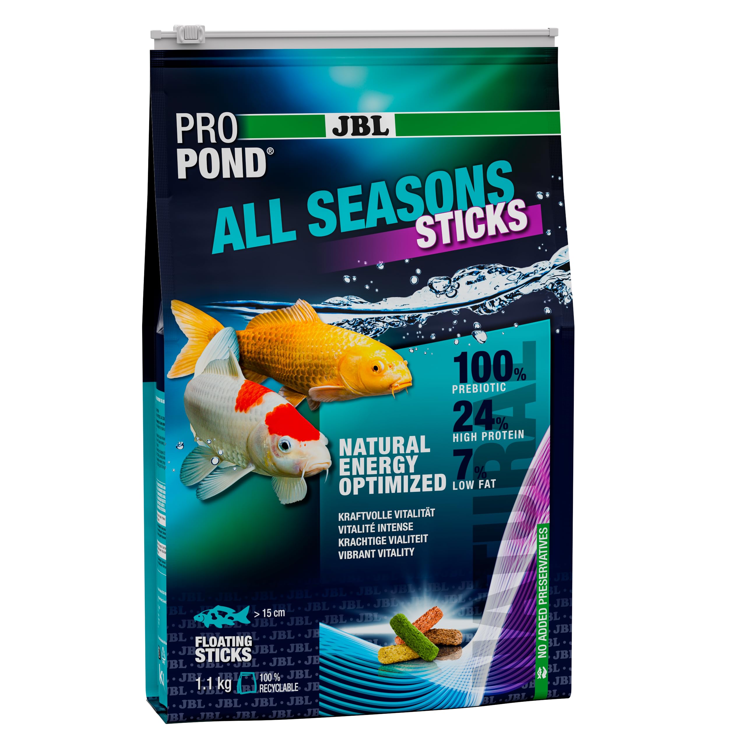 Bâtonnets JBL PROPOND All Seasons pour Poissons - 1,1kg