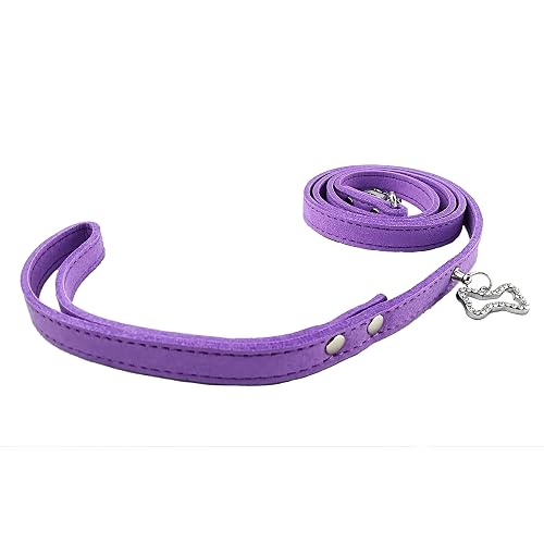 Newtensina Correas para Mascotas de Mascotas Lindas Microfibra Correas para Perros pequeños - 4 pies
