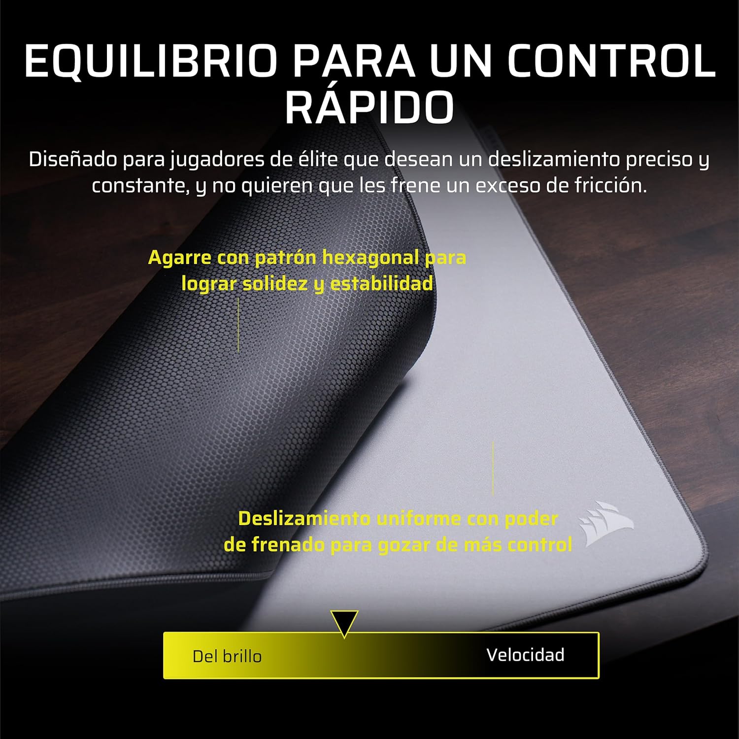 Corsair MM PRO Control Mediana Alfombrilla para Ratón Gaming – Optimizadas para Esports y para Ajustes de Precisión y Microajustes, Base de Antideslizante, Bordes Inclinados y Cosidos – Gris 7
