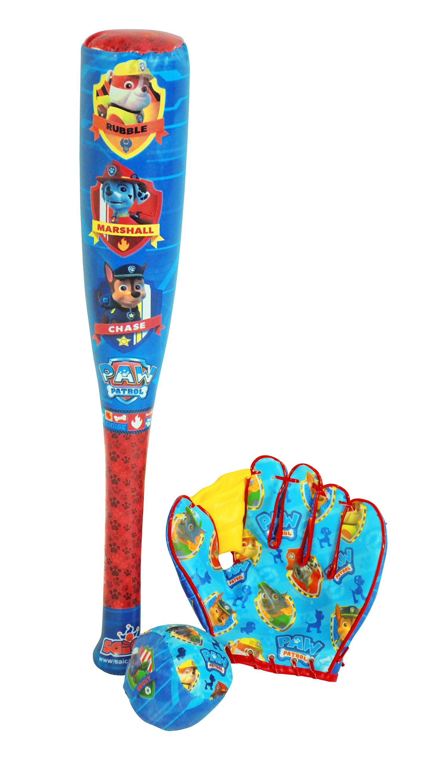 Paw Patrol Set Béisbol Patrulla Canina con Guante, Bate Y Pelota