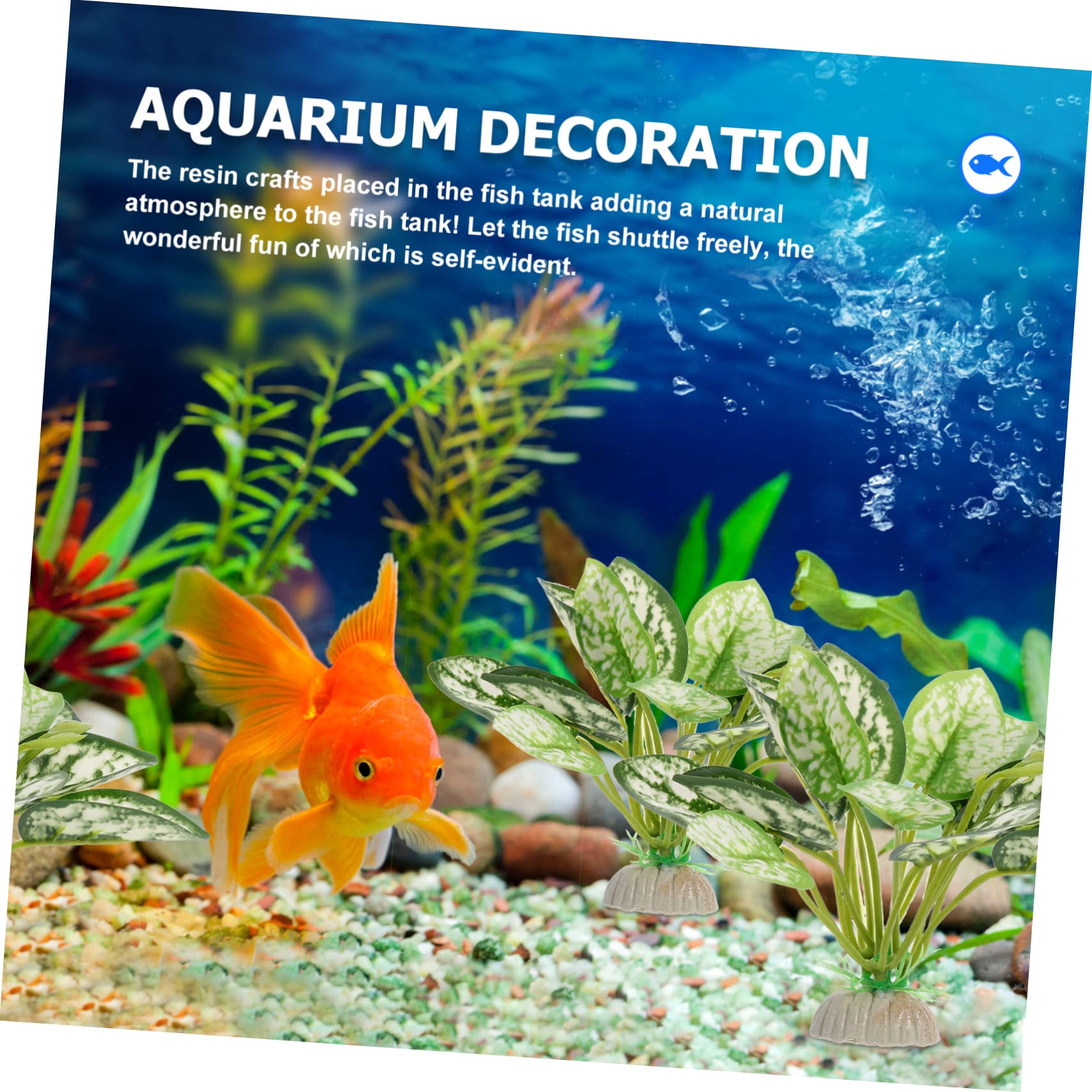 BESPORTBLE 24stücke Künstliche Aquarium Pflanzen Wasserpflanzen Für Fischbecken Und Aquarien-Dekoration Hochwertige Plastikpflanzen Für Unterwasserlandschaften
