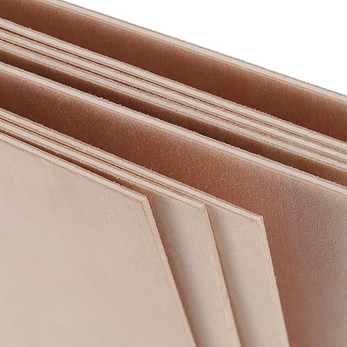Miniatura 3 de HAKZEON Paquete de 10 hojas de tilo de 12 x 8 x 116 pulgadas, hojas de madera contrachapada sin terminar, 0.059 pulgadas delgadas de tilo natural
