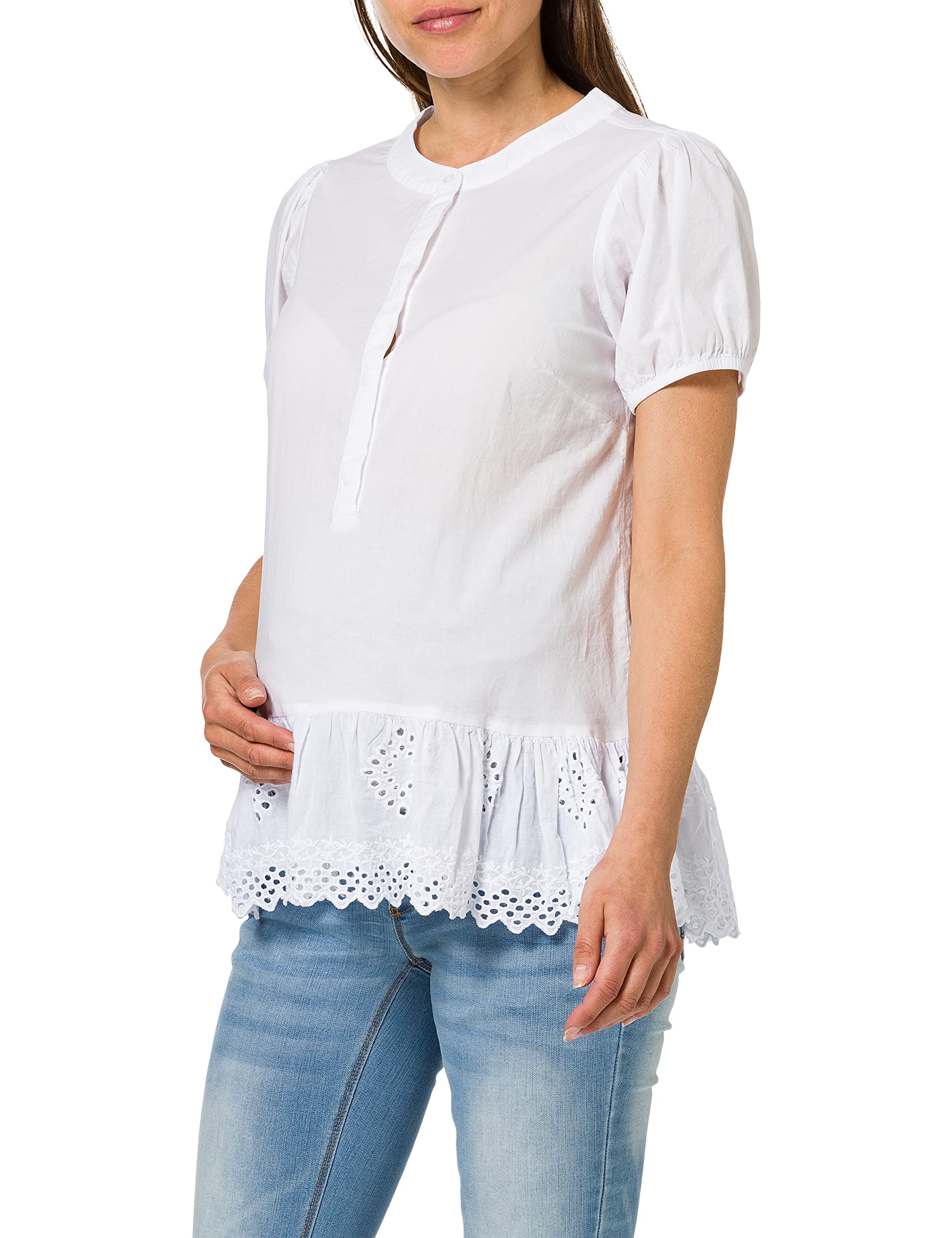 Mamalicious Women's MLGRAZIE LIA S/S WOVEN TOP NF A. Blouse