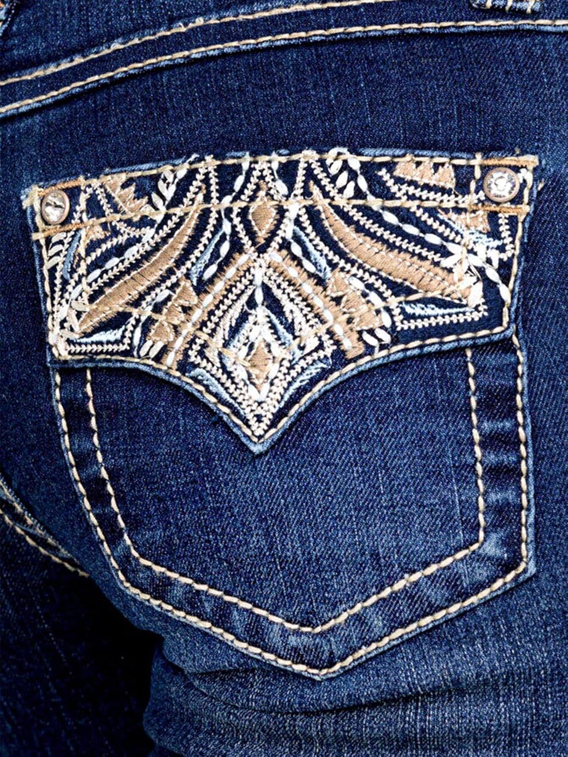 Flamingals Butt Lifting Bootcut Jeans Stretchy Casual Fall Winter Trendy Flare Leg Jeans for Women