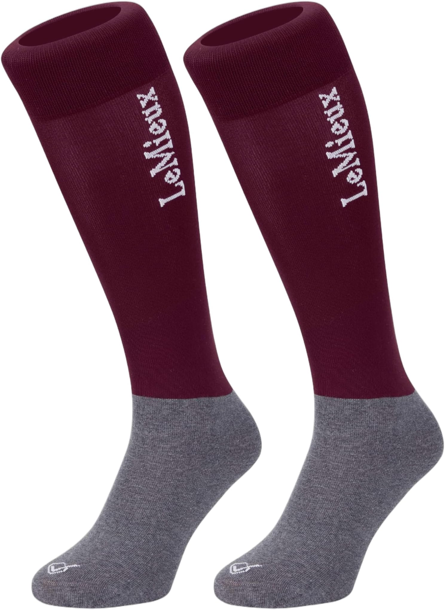 My Competition Horse Riding Socks with Closely Woven Foot, Topside Seam and Micro Weight Stretch - Twin Pack