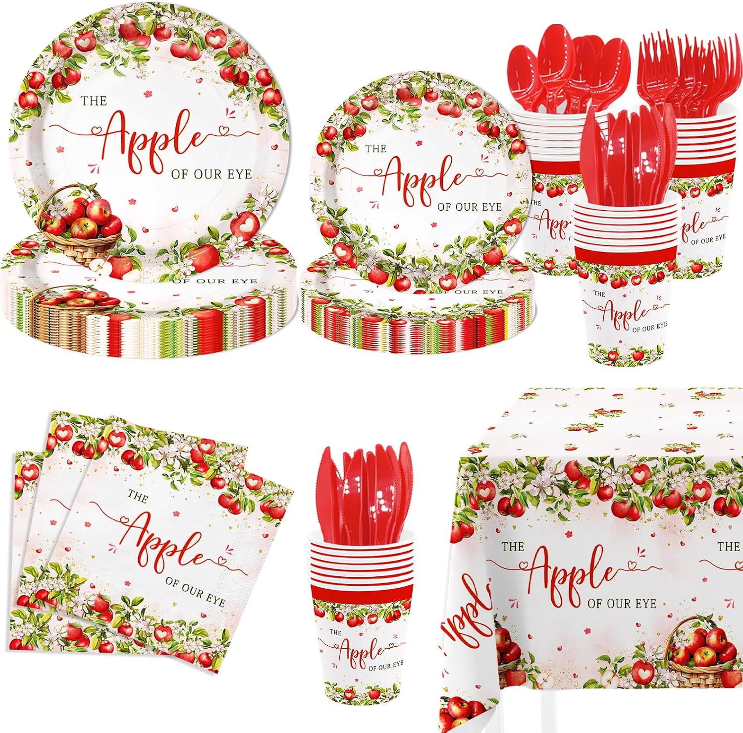 Apple of Our Eye Baby Shower Decorations, Apple Baby Shower Supplies