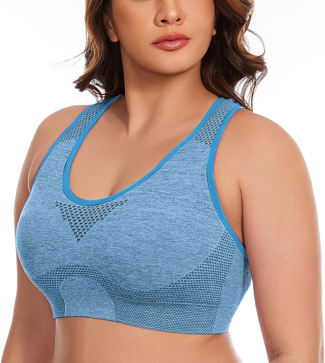 Women's Breathable Plus Size No Underwire No Marks Hollow Bra Thin Yoga Underwear Bras Strapless for Women