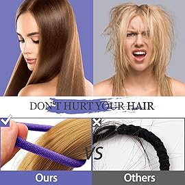 JIRIS 100PCS Hair Ties for Women And Kids, Seamless Thick Hair Bands, Elastic Baby Hair Ties No Damage Ponytail Holder, Cotton Toddler Hair Tie, No Crease Small Hair Tie For Toddler Girls (Purple)