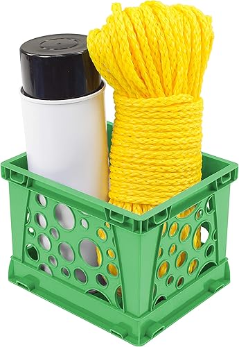 Vista 35 de Storex Micro caja, 6.75 x 5.8 x 4.8 pulgadas, verde azulado, paquete de 18 (63108U18C)