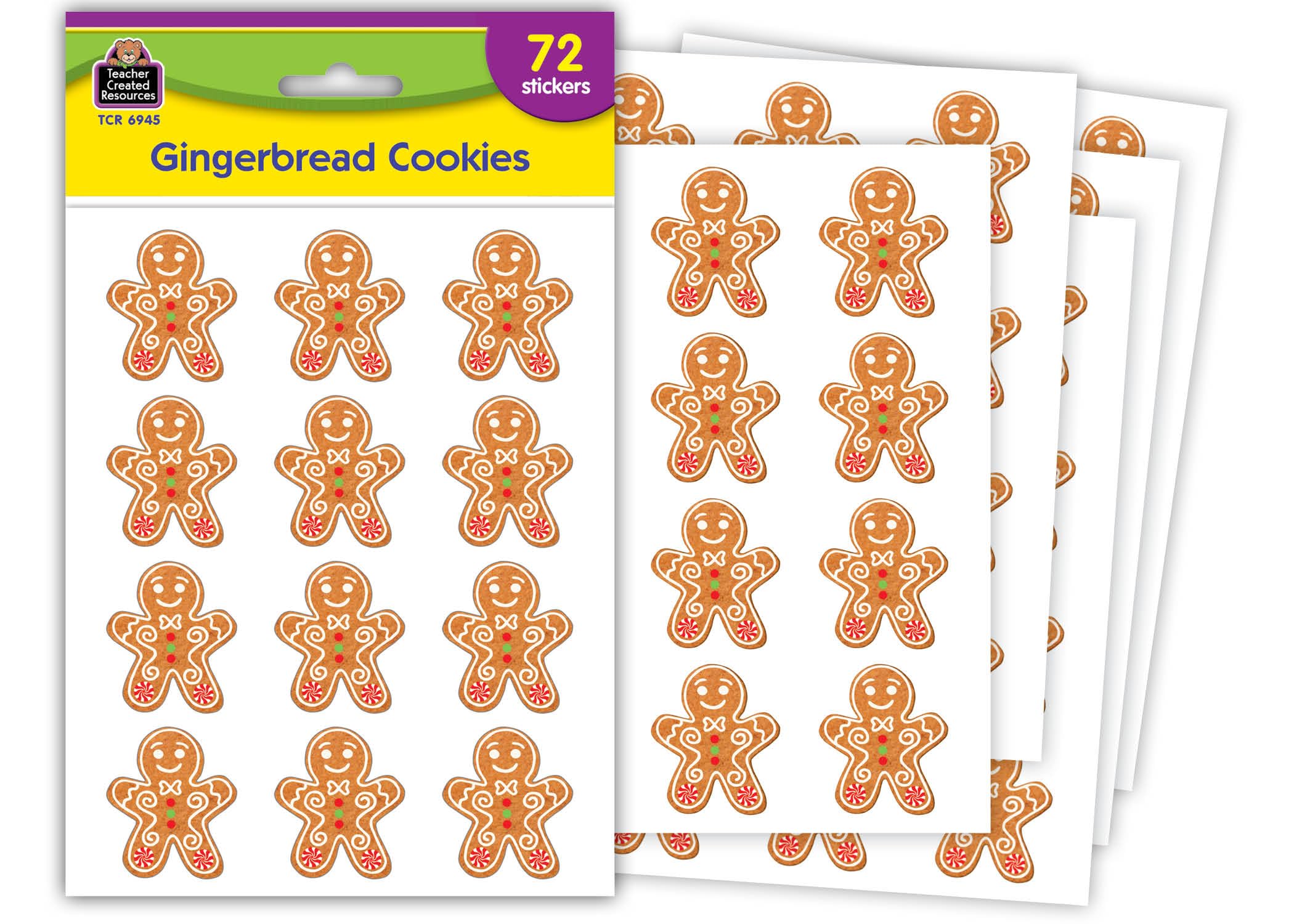 Teacher Created Resources Gingerbread Cookies Stickers (TCR6945)