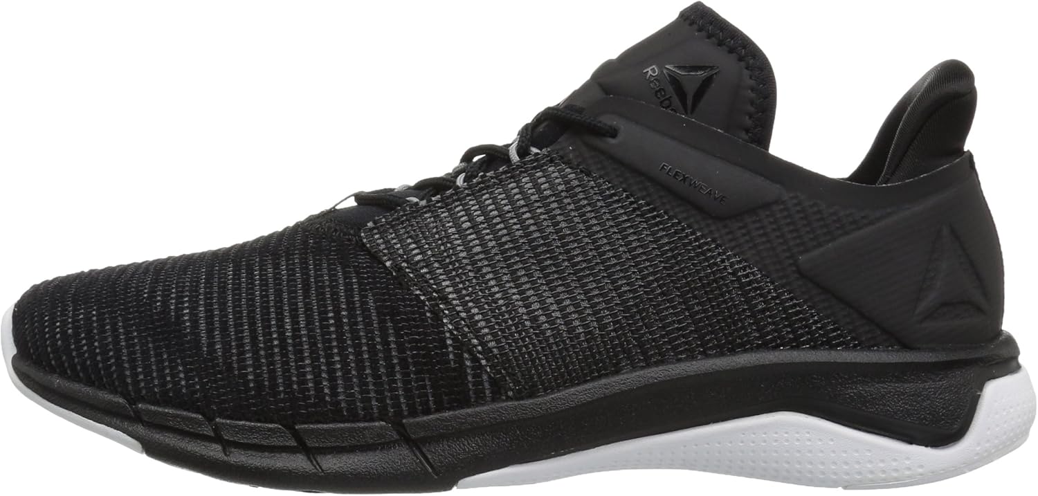 Reebok Women's Fast Flexweave Running Shoes 6.5 Black/Coal/Flint Grey/White