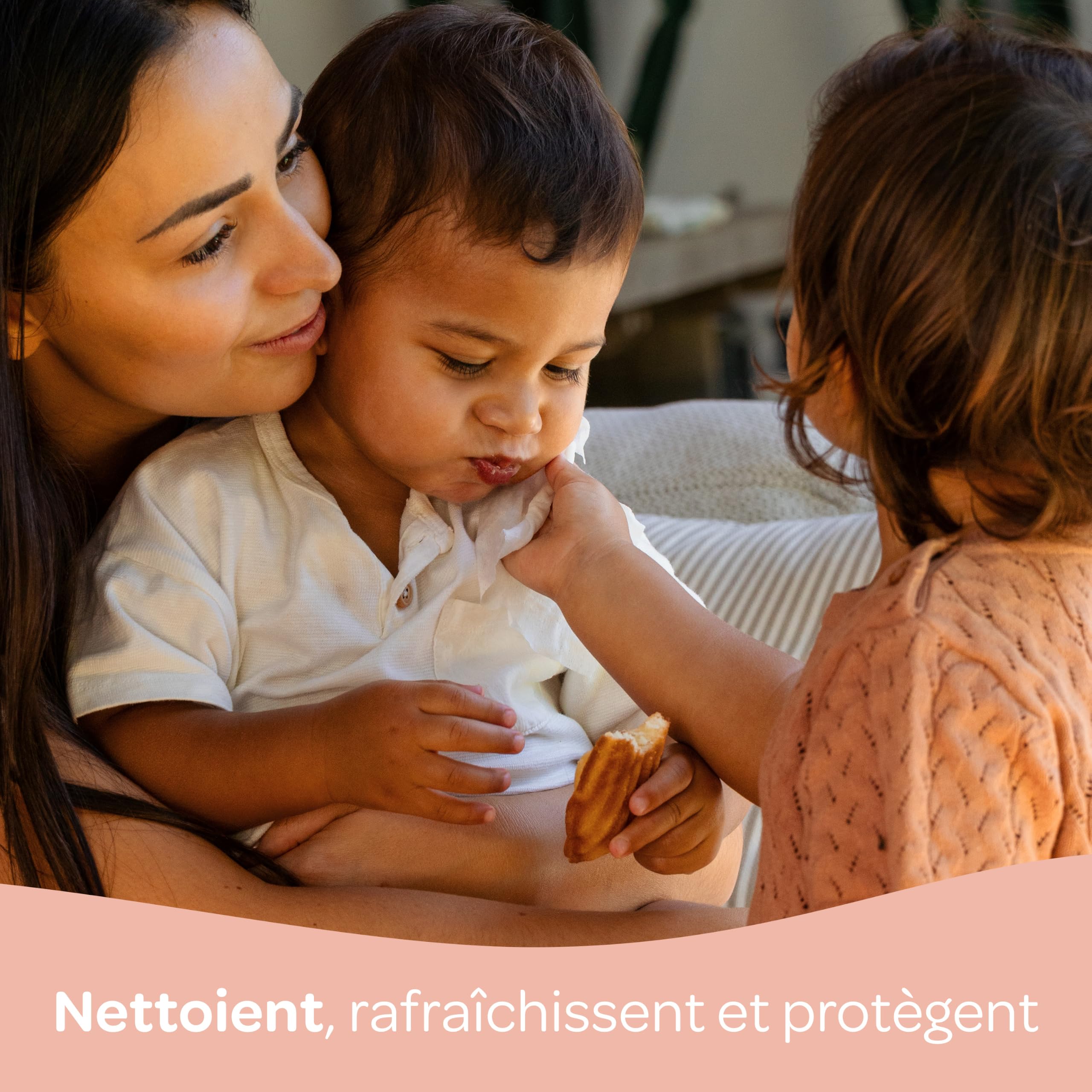 BIOLANE - Opakowanie 24 chusteczek kieszonkowych do twarzy i rąk - Dziecko - 480 chusteczek (24x20) - Oczyszcza i chroni - Skóra wrażliwa - 97% naturalnych składników - Wyprodukowano we Francji