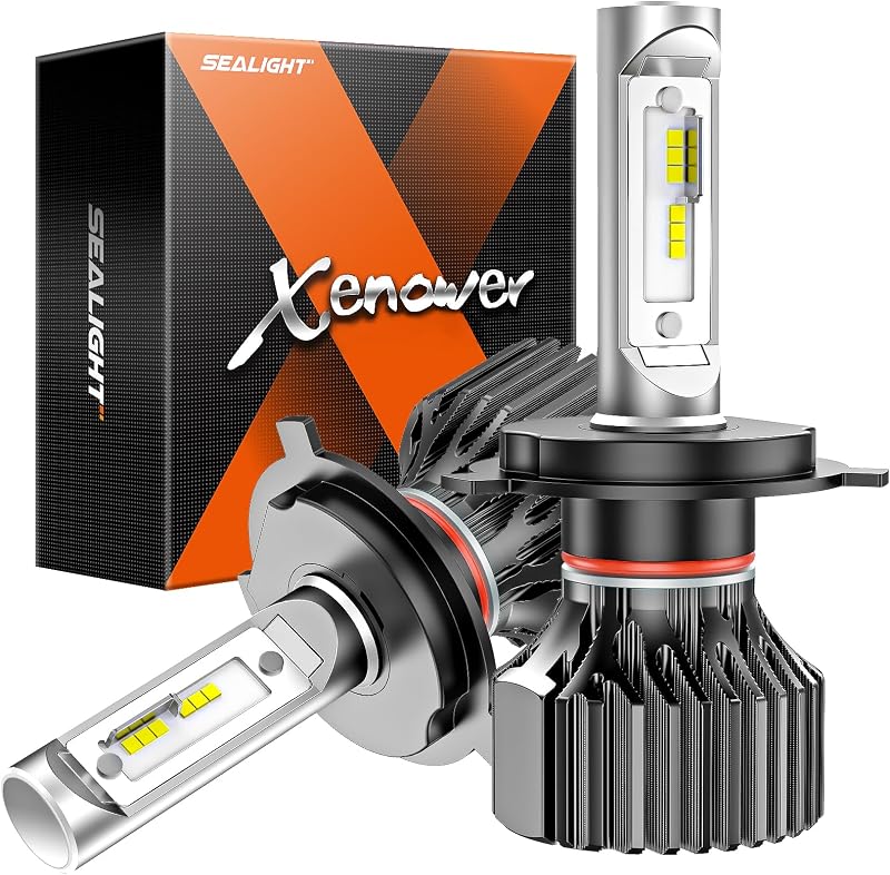 Lâmpadas H4 SEALIGHT para powersport, luz branca 6500 K – Par com 2 unidades
