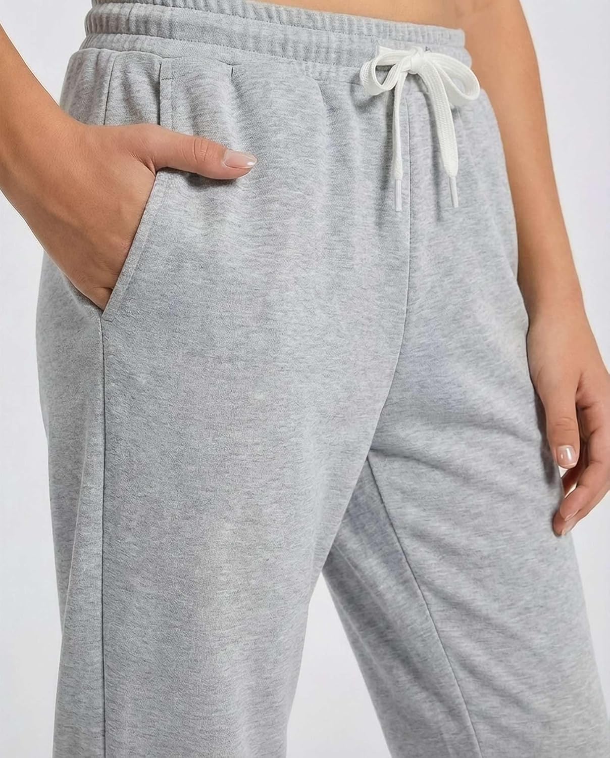 Real Essentials 3 Pack: Boys' French Terry Open Bottom Sweatpants Sweats for School Kids Teens with Pockets (Size 4-18) - Image 5