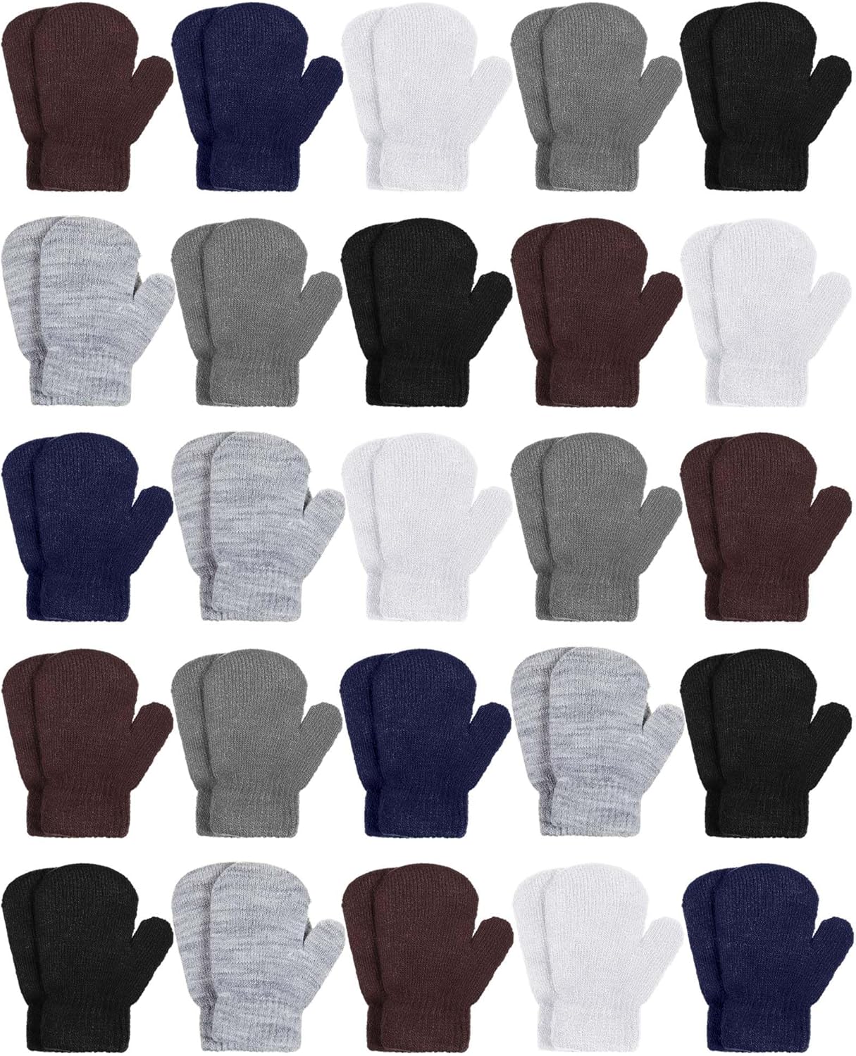 Hercicy Toddler Mittens Ages 2-4 Winter Magic Stretch Gloves Little Kids Warm Knitted Gloves for Baby Boys Girls