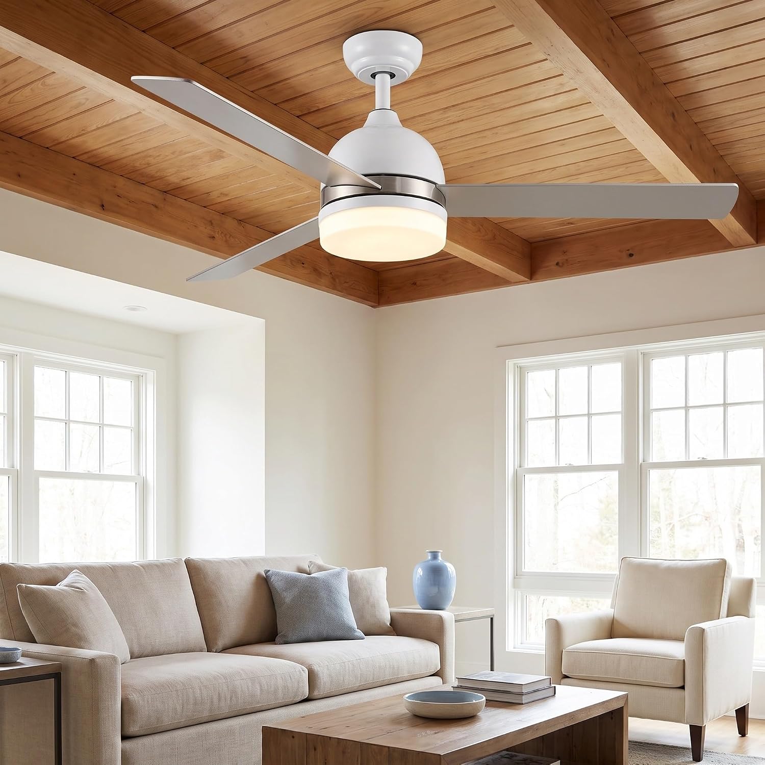 Ceiling Fan Light Cover and Easy Installation 7 Inch Acrylic Dome Lamp Shade with Frosted Surface for Uniform Light Diffusion in Living Rooms and Dining Areas
