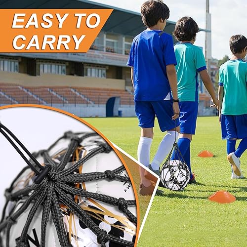 Miniatura 5 de Porterías de fútbol para patio trasero, juego de red de portería de fútbol de 4 x 3 pies, portería de fútbol para niños para equipo de entrenamiento