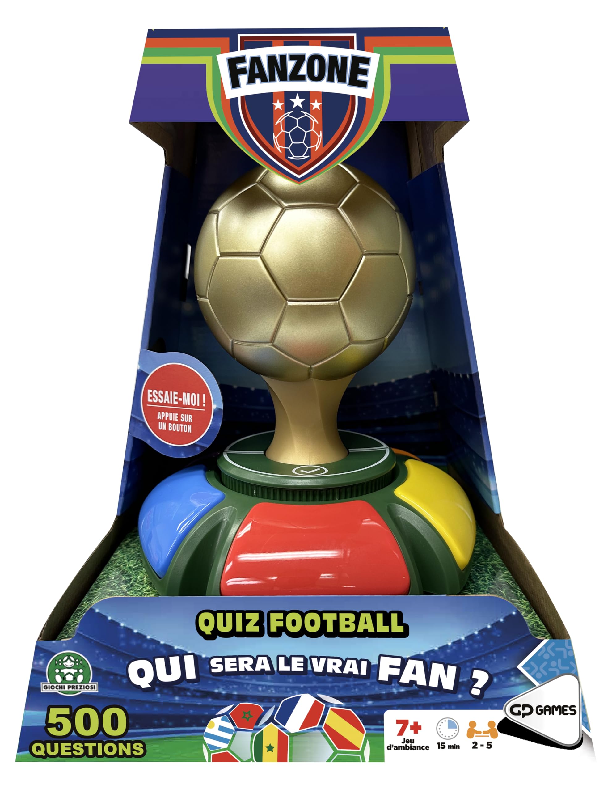 (VF), Jeu de Quiz Football, 500 Questions, 7+, FAE00