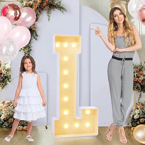 Miniatura 12 de Marquee de 4 pies para letras A, letras iluminadas "Marry Me", letras grandes iluminadas, marquesina grande multifuncional para letras de 4 pies de