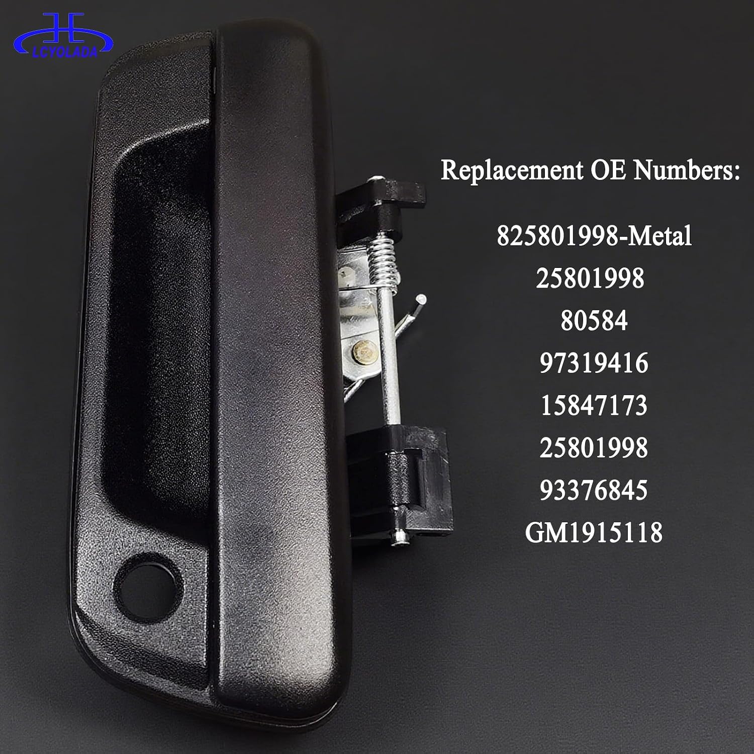 Metal Tailgate Handle for Chevy Chevrolet Colorado GMC Canyon & Isuzu i-280 i-290 i-350 i-370 2004-2012, OE# 80584, GM1915118, w/Keyhole