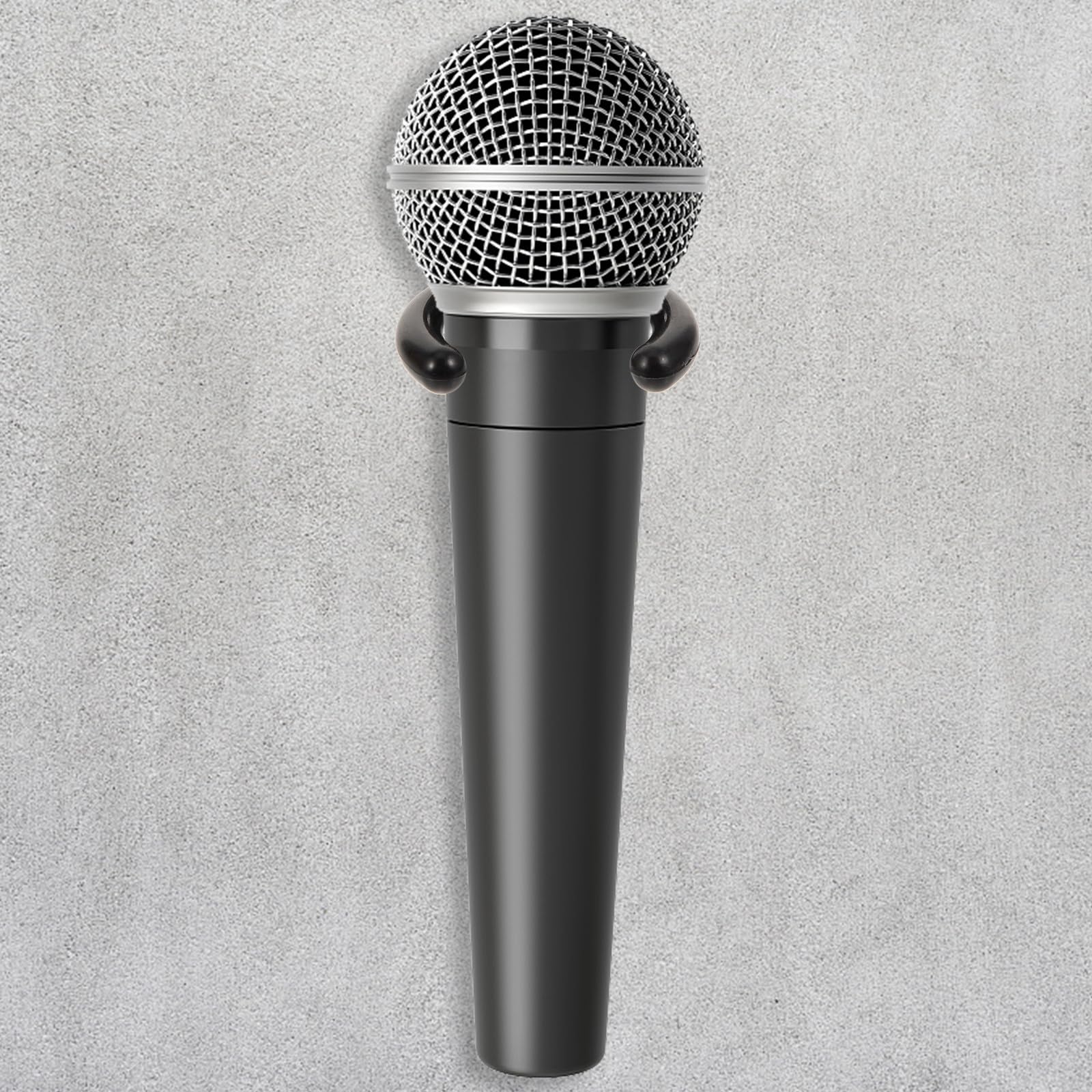 Homoyoyo Crochets Suspendre Maintien Ferme Lot de 4 pour Microphone en Plastique Noir Petit Format Maison ou L'hôtel