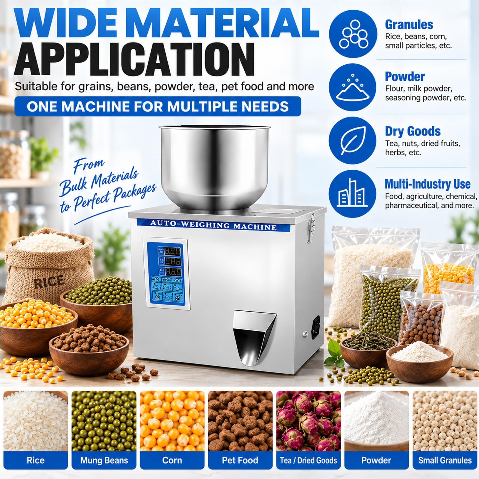 Machine De Remplissage De Particules à Commande Numérique 100g