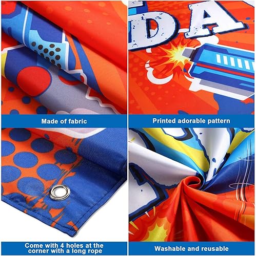 Miniatura 3 de Dart Battle - Telón de fondo de fiesta de feliz cumpleaños, decoración de fiesta temática de dardos, fondo de fotos, decoración de mesa de