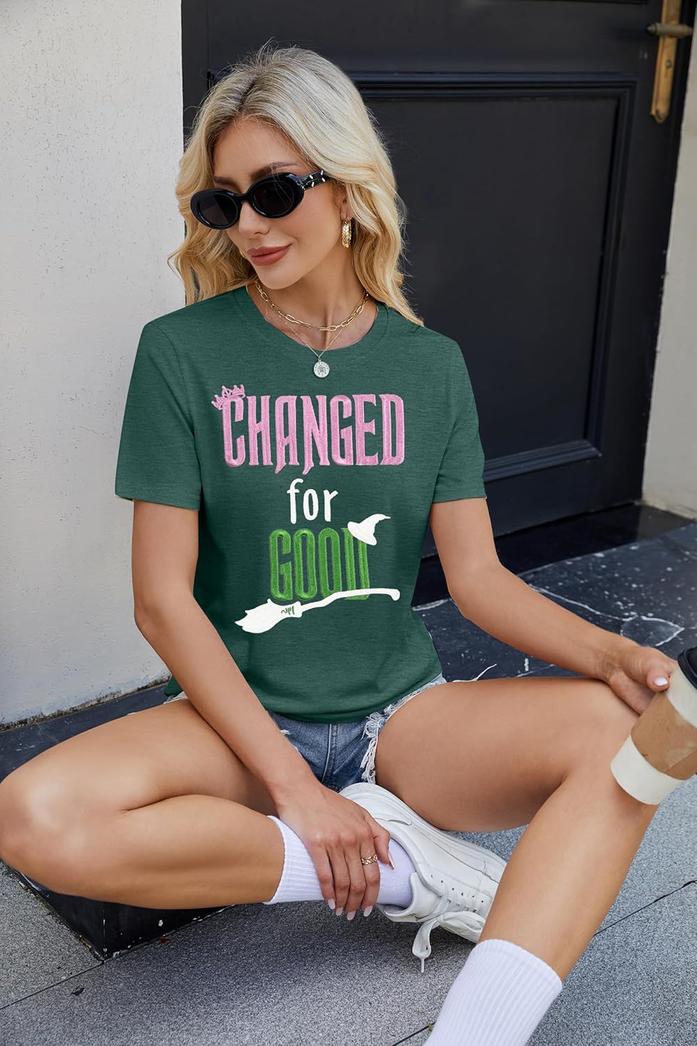 LOTUCY Musical Shirt Women Changed for Good Musical Movie Tee Witch and Princess Short Sleeve Tshirt - Image 5