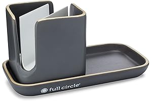 Full Circle Brush with Ceramic Sink Caddy - No More Dish Pandemonium