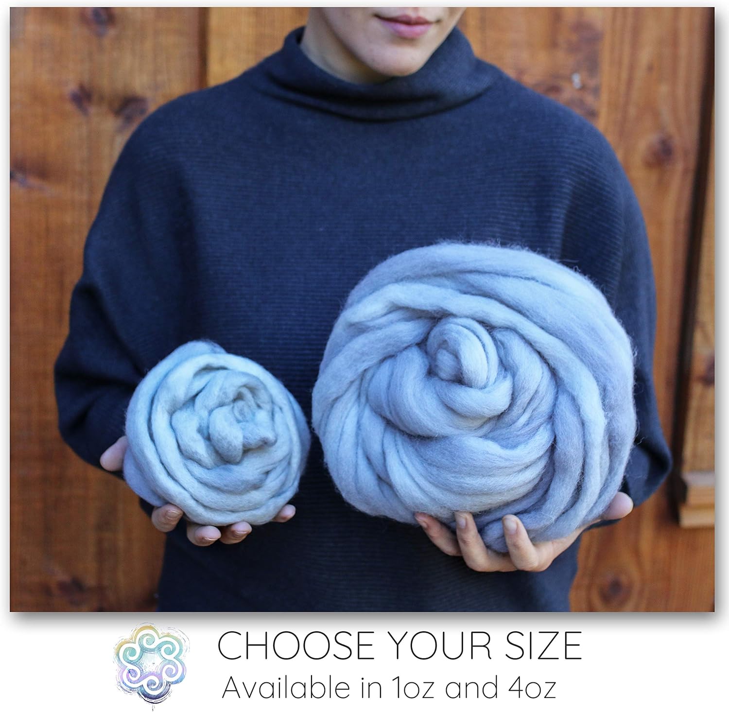 Wool Roving Hand Dyed. Super Soft BFL Combed Top Pre-Drafted for Easy Hand Spinning. Artisanal Craft Fiber ideal for Felting, Weaving, Wall Hangings and Embellishments. 4 Ounce. Woodrose