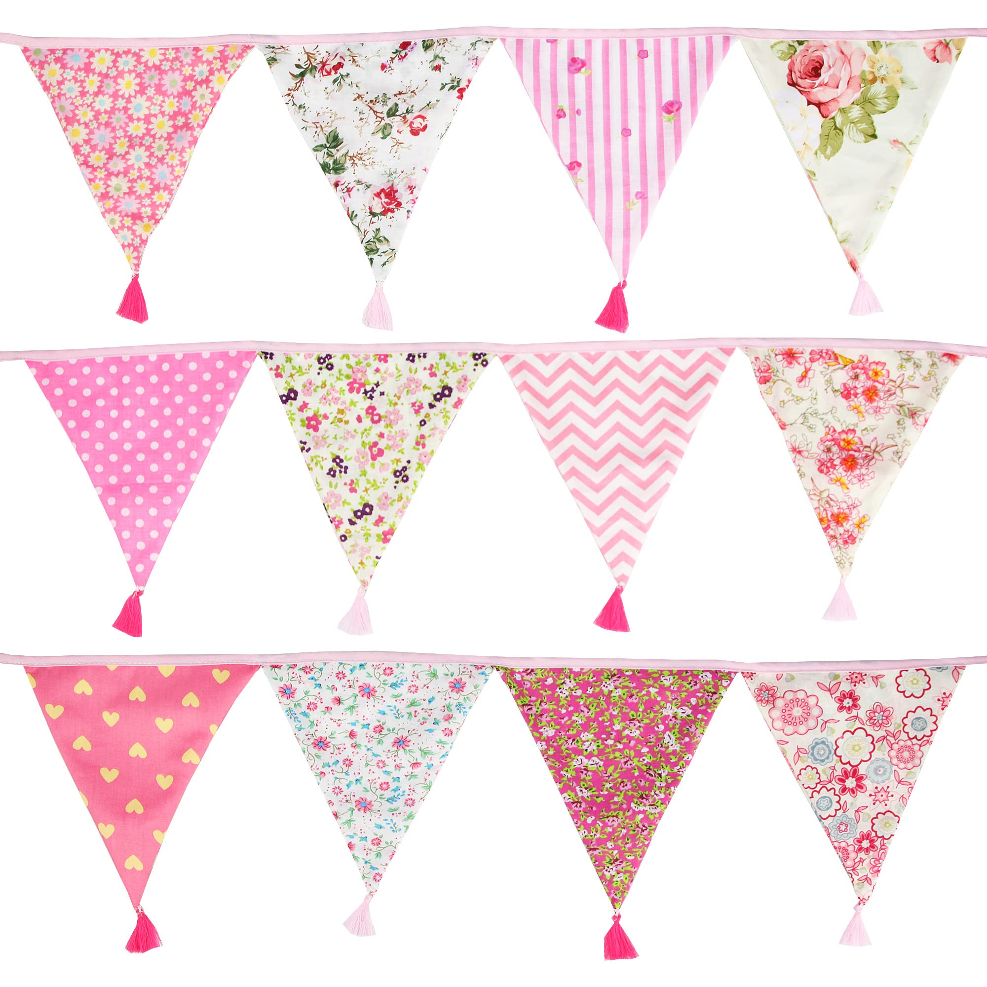 Bandierine Multicolori G2PLUS 3.3M | Festone Decorativo Per Feste | Compleanni, Matrimoni | Doppia Faccia - Foto 13