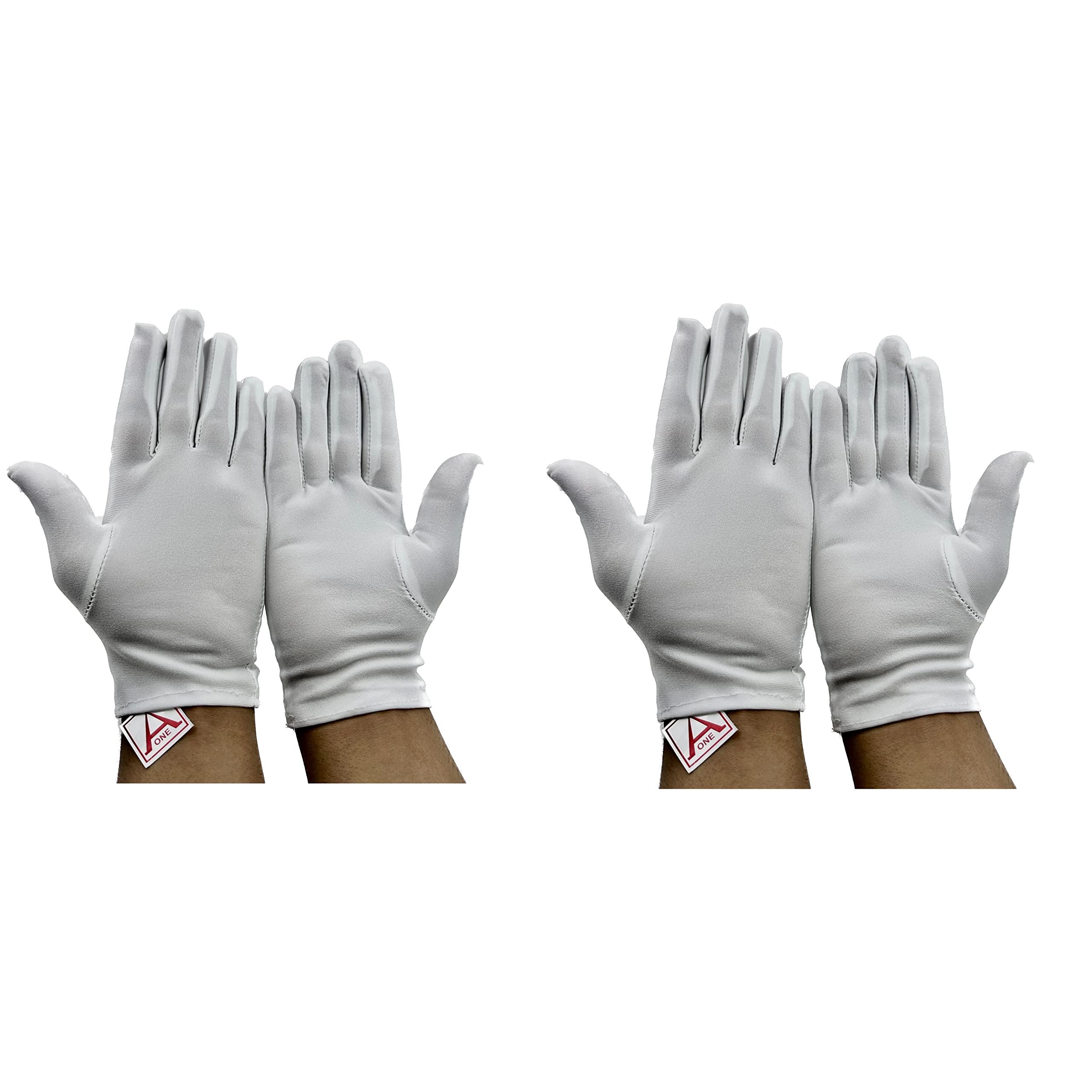 Aone Microfiber Hand Gloves Lint Free White 2 Pair Anti-Smear, Anti-Fingerprint Quality Check & Scratch-Free Handling for Jewellery/Diamond/Gemstone, Watch Boutique, Driver, Sun & Dust Protection (B08D7BP18M) Amazon Price History, Amazon Price Tracker