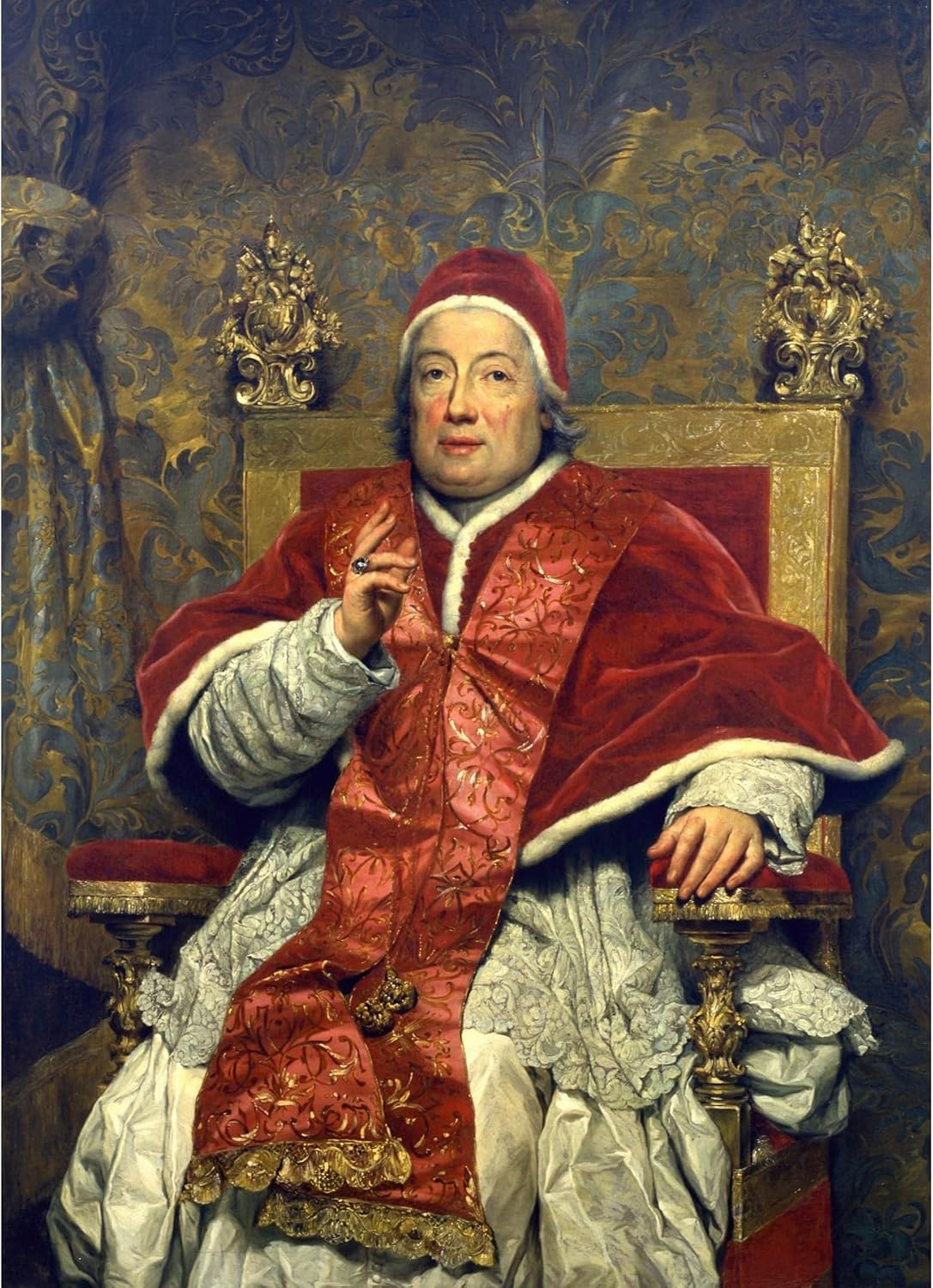 ArtDirect Portrait of pope Clement XIII (1758) Unframed Art Print Giclee Poster by Anton Raphael Mengs - Ready for Framing with Customization Sizes 7x10, 10x14, 14x20, 24x33, 35x48 and 43x60 inches