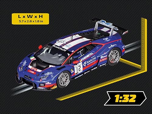 Miniatura 2 de Carrera 27706 Lamborghini Huracán GT3 Ombra Racing No.12 24h Spa 2019 Escala 1:32 Ranura analógica de coches de carreras de coches Evolución de