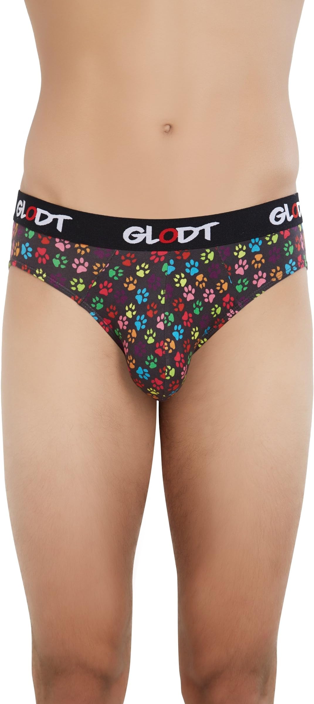 GLODT Men's Printed Cotton Paws Brief