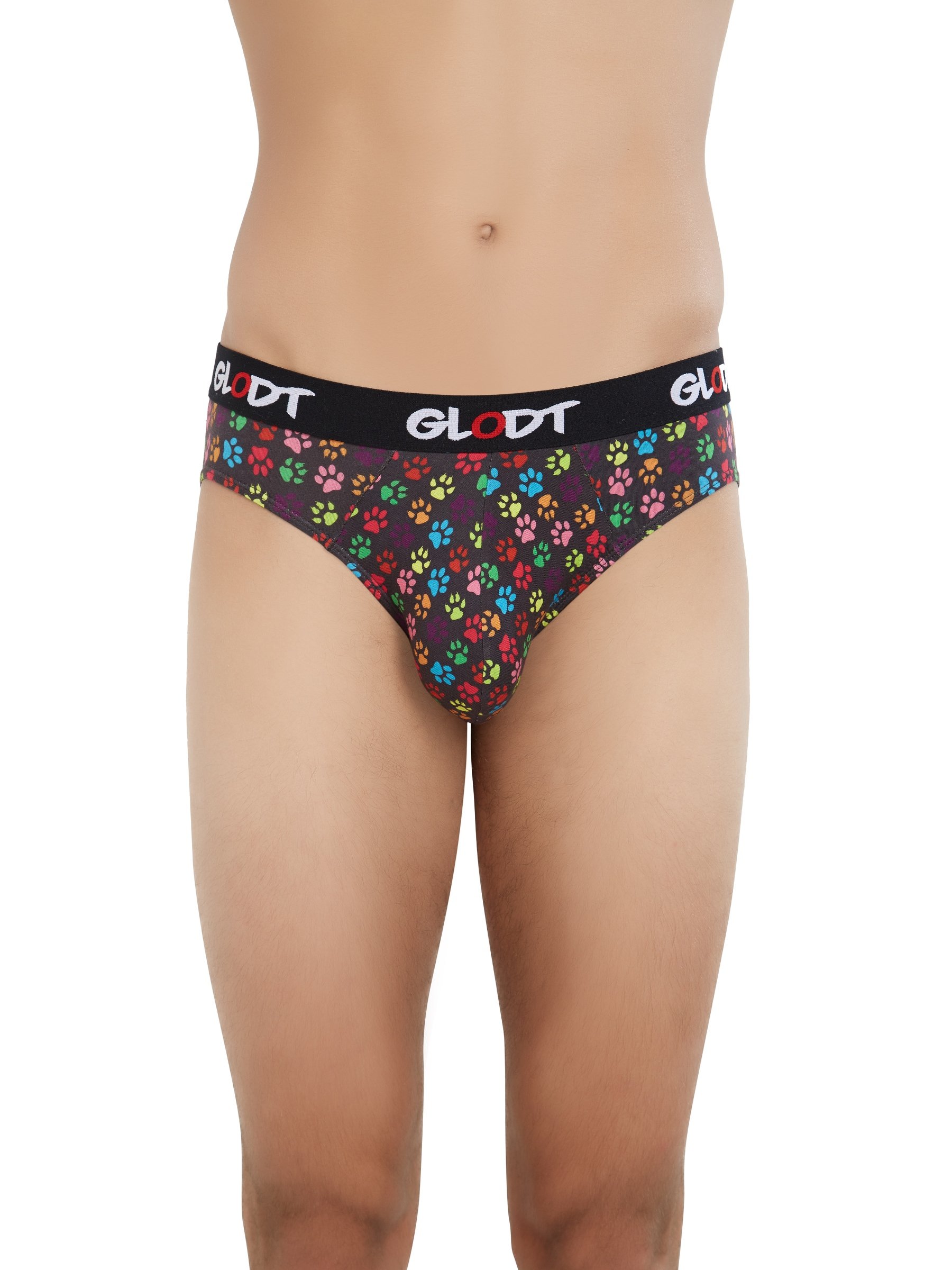 GLODT Men's Printed Cotton Paws Brief
