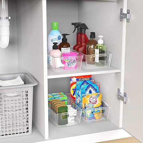 Miniatura 5 de SimpleHouseware - Organizador de contenedores de cocina tamaño L 14 x 7 x 375 pulgadas transparente