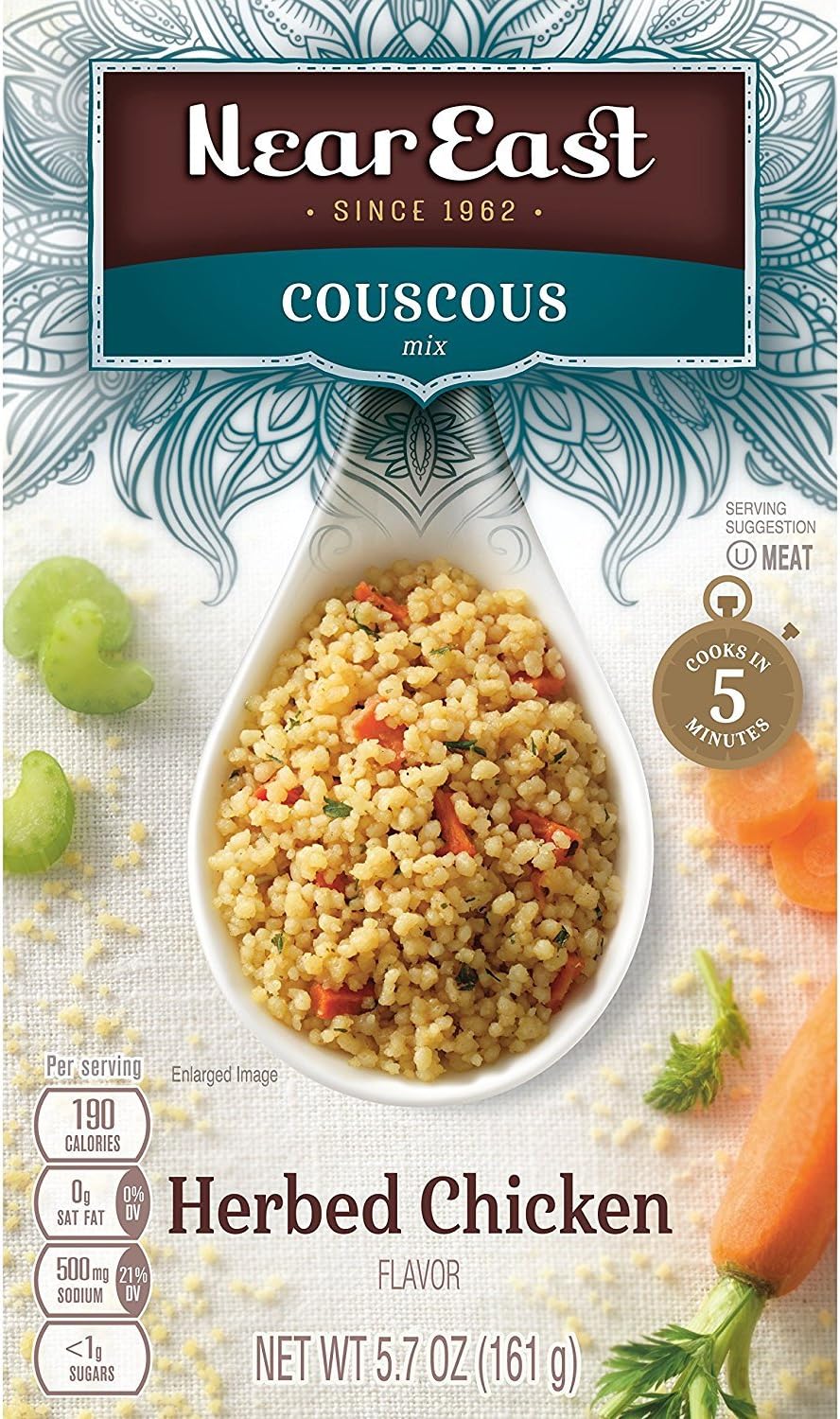 Couscous Mix, Herbed Chicken, 5.7oz Boxes (12 Pack)