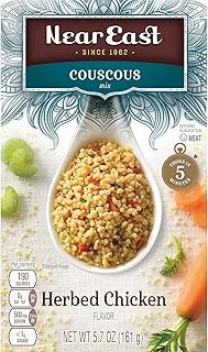 Near East Couscous Mix, Herbed Chicken, 5.7oz Boxes (12 Pack)