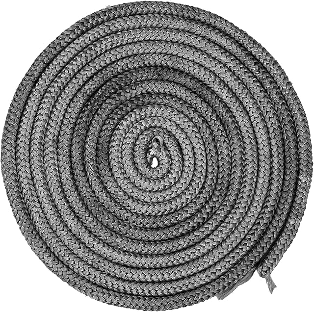 4 M Rope Diameter 10 mm Glass Fibre Cord Door Seal Oven, 10mm Stove Fire Rope Heat Resistant Thermal Seal, Soft Stove Door Rope