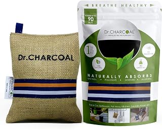 Dr. CHARCOAL Car Air Purifier for Cars, Activated Charcoal, Non-electric - 200g Modish Khaki - 200g Modish Khaki Price In India
