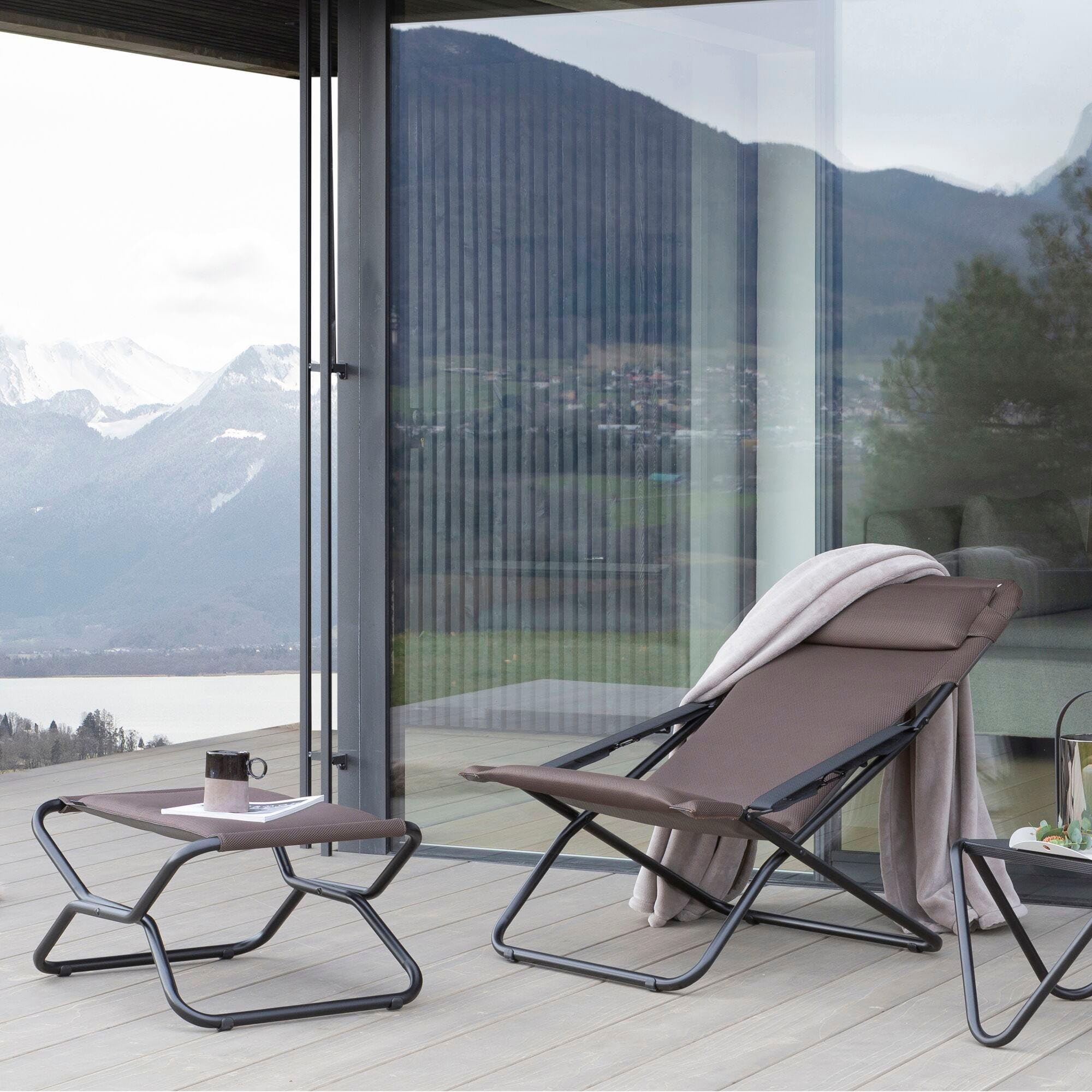 Lafuma Mobilier Leżak składany, regulowany, Transabed, Air Comfort, taupe, LFM2865-7057